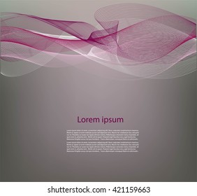 Abstract background with smooth lines