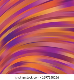 Fondo abstracto con líneas suaves. Olas de color, patrón, arte, fondo tecnológico, fondo tecnológico. Ilustración vectorial. Color naranja, púrpura
