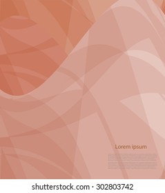 Abstract background with smooth lines and text