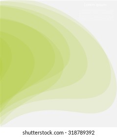 Abstract background with smooth lines and text