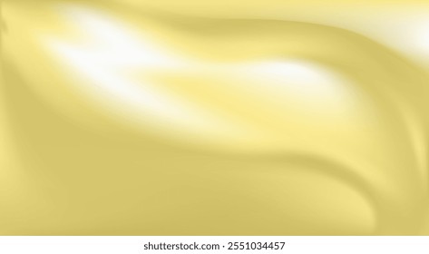Fundo abstrato com linhas suaves nas cores amarela e branca. Ilustração vetorial.