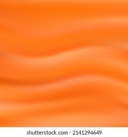Abstract background with smooth silk texture orange fabric design modern  