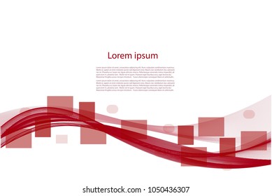 Abstract background with smooth and text