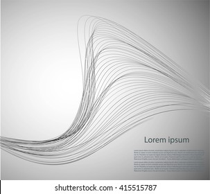 Abstract background with smooth waves