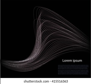 Abstract background with smooth waves