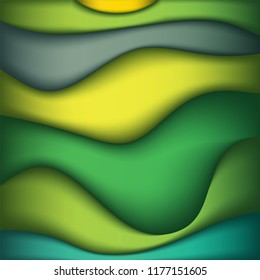 An abstract background of smooth waves of colors illustration. Vector EPS 10 available.