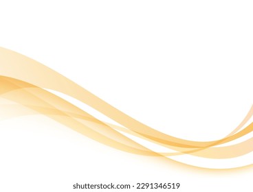 Abstract background with smooth waves, vector illustration.