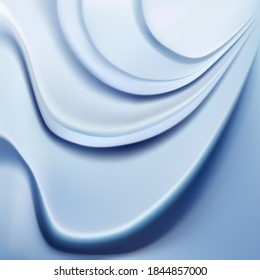Fondo abstracto con líneas onduladas suaves. Ilustración vectorial.