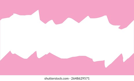 Abstract background with smooth white wave shape on soft pink backdrop. Minimal and modern design with clean layout, perfect for banners, presentations, or graphic templates.