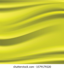 Abstract background of smooth yellowish green curve