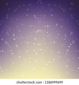 Abstract background snow falling against purple background vector illustration
