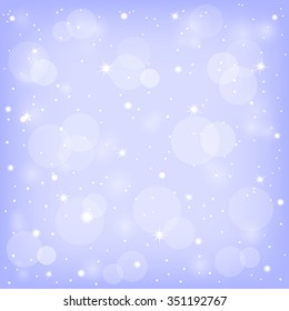 Abstract background with snow, the stars shine and glare.
Can be used as a background, template for cards, posters, banners.