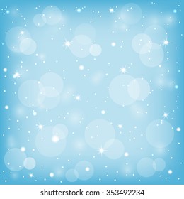 Abstract background with snow the stars shine and glare.
Can be used as a background, template for cards, posters, banners.