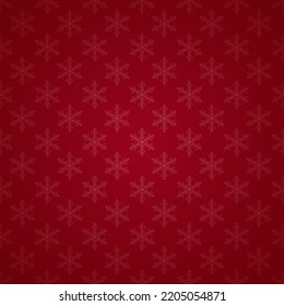 abstract background snow symbol on red seamless
