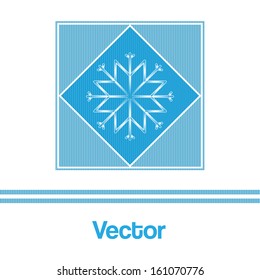 Abstract background with Snowflake. Vector