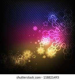 abstract background with snowflakes