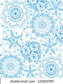 Abstract background with snowflakes
