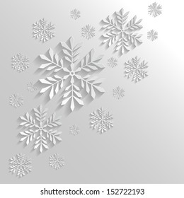 Abstract Background with Snowflakes