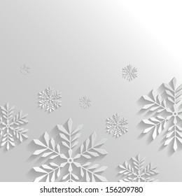 Abstract Background with Snowflakes