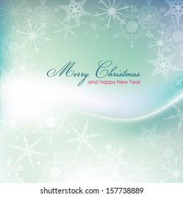 Abstract background with snowflakes