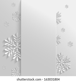 Abstract Background with Snowflakes