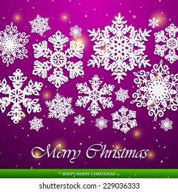 Abstract background with snowflakes