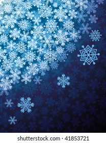 Abstract background with snowflakes