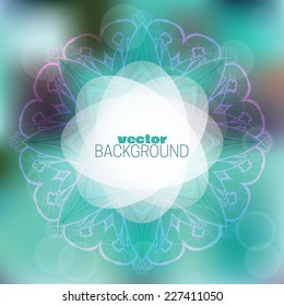 Abstract background with snowflakes. Multicolor vibrant background. Christmas background for congratulations.