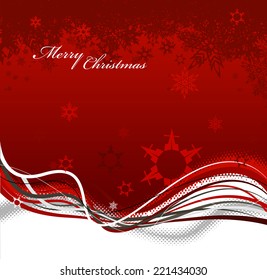 Abstract background with snowflakes. Vector