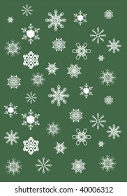 Abstract background with snowflakes vector