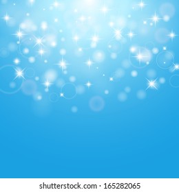 Abstract background with snowflakes. Vector illustration. 