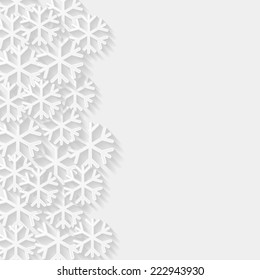 Abstract background with snowflakes. Vector illustration 