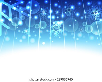 abstract background with snowflakes vector illustration
