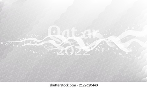 Abstract background, soccer award banner, welcome to qatar 2022, world cup concept, vector illustration