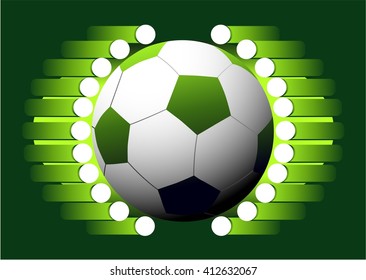 Abstract background with soccer ball 