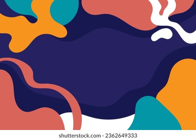 Abstract background. Social media banner template, line art background design for web and mobile apps