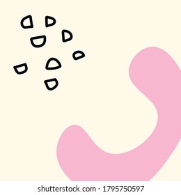 Abstract background for social media platform, stories, banner with abstract shapes pink  color and squares . Visual design for your social networks, personal blog, shop.
