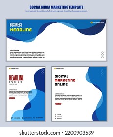 Abstract Background Social media post modern design, for business digital marketing online, banner and poster template