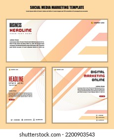 Abstract Background Social media post modern design, for business digital marketing online, banner and poster template