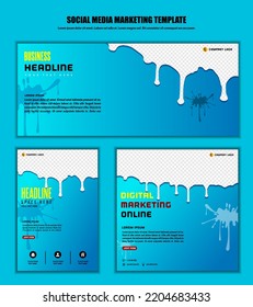 Abstrakter Hintergrund Social Media Post-Moderne Design, für Business-Digital-Marketing online, Banner und Plakatvorlage.