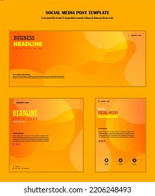Abstract Background Social media post template modern design, for business digital marketing online, banner and poster