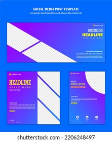 Abstract Background Social media post template modern design, for business digital marketing online, banner and poster