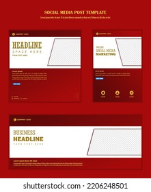 Abstract Background Social media post template modern design, for business digital marketing online, banner and poster