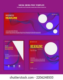 Abstract Background Social media post template modern design, for business digital marketing online, banner and poster