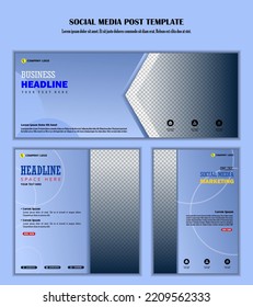 Abstract Background Social media post template modern design, for business digital marketing online, banner and poster