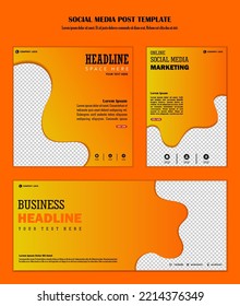 Abstract Background Social media post modern design, for business digital marketing online, banner and poster