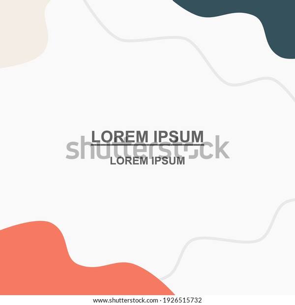 abstract background Social media\
template. trendy editable social media post template.\
isolated