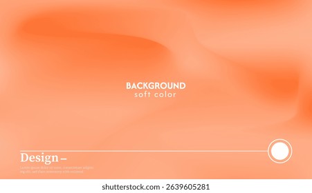 Abstract background with soft and beautiful orange wave texture. Combination of light and dark. Minimalist pastel color design