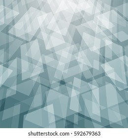 Abstract background with soft blue color, White objects used transparency and opacity mask, Vector illustration