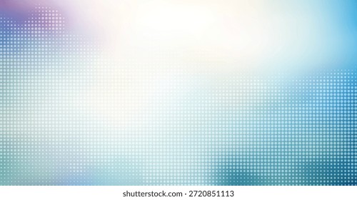 Fondo Abstractas con suaves tonos azules y púrpuras y una suave transición de la luz difusa a un sutil patrón de puntos que crea una atmósfera serena y aireada adecuada para los diseños digitales modernos